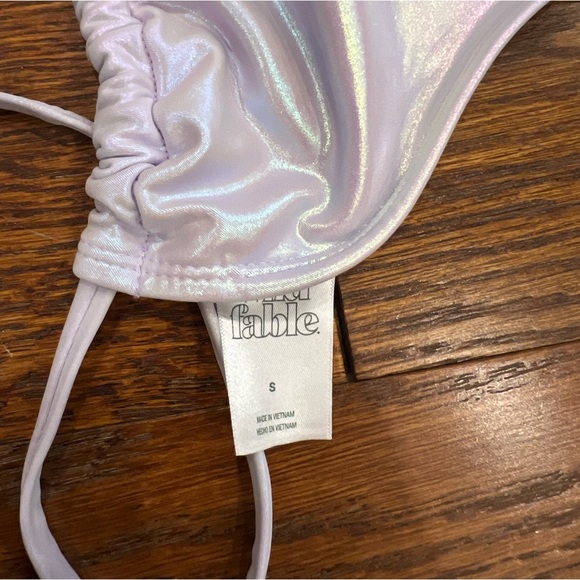 Wild Fable Purple Holographic Swimsuit - Picture 2 of 4